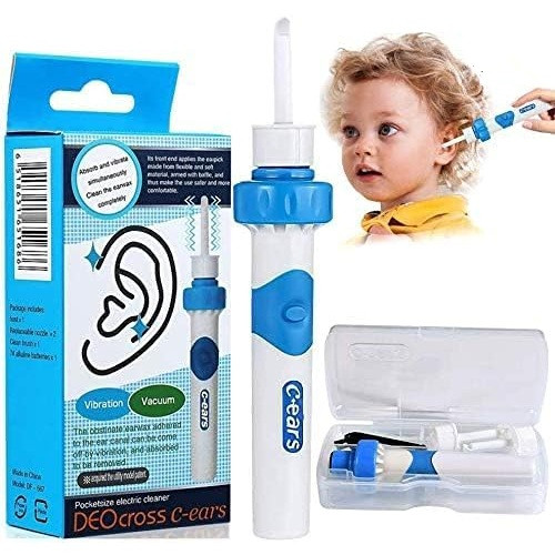 Ear Suction Cleaner Kit Ear Wax Removal Kit Automatic Ear Cleaner Kids Adults Electric Earpick Personal Care Soft Silicone Digging Ear Pick Vacuum Ear Wax Remover Painless