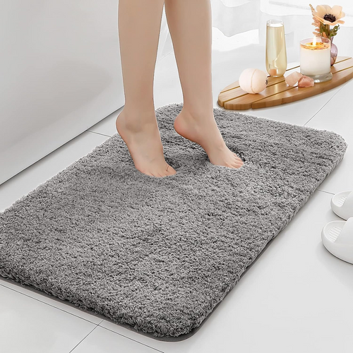Thick Bathroom Floor Mat Water absorbtion anti slip bathroom mat thickened bathroom carpet long Plush hair carpet machine washable durable toilet mat