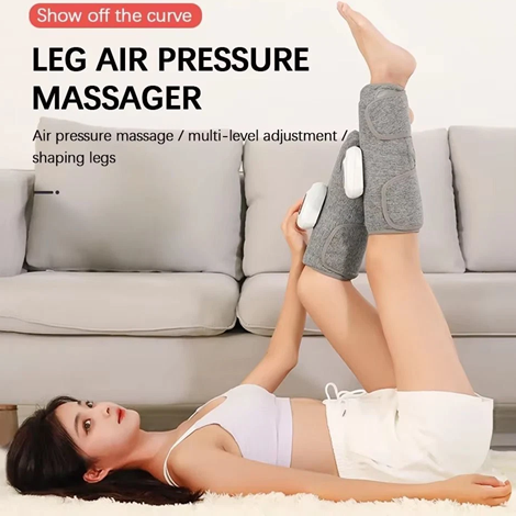 Air Pressure Leg Calf Massager Electric Airbag Leg Massager Rechargeable 3 Modes Air Compression Calf Massager Machine 360° Wrap Blood Circulation