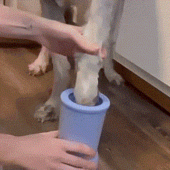 Electric Dog Paw Washer Cleaner Portable Dog Paw Washer Automatic Pet Paw Cleaner Electric Paw Massager USB Rechargeable Designed for Small to Medium Dogs Cats