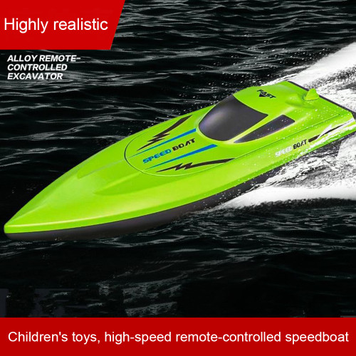 Remote Control Speedboat Children's Remote Control Boat Toy Submersible High Speed Speedboat Simulated Electric Ship Boys Watercraft Model