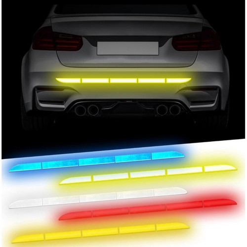 Reflective Car Rear Warning Sticker Car Sticker Reflective Warning Safety Tape Anti Collision Warning Reflective Sticker for Automobile Trunk Night Reflective