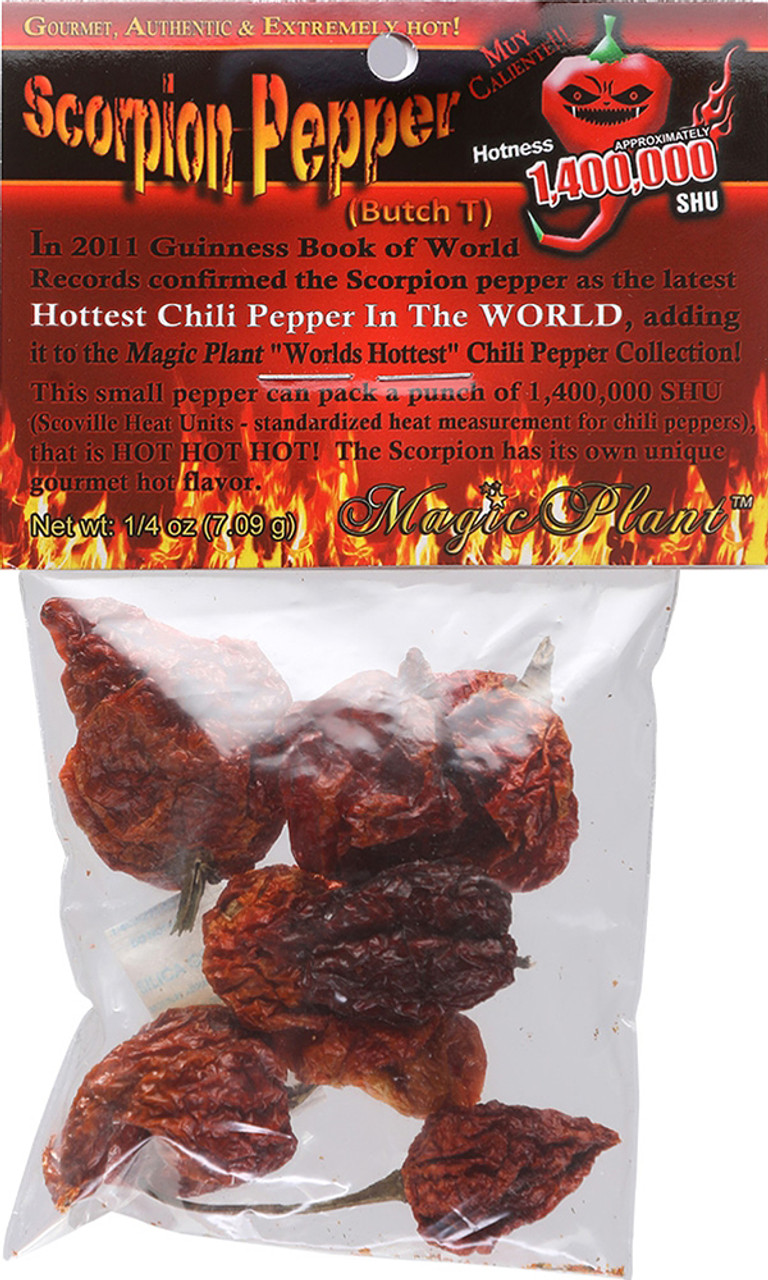 Dried Carolina Reaper Peppers