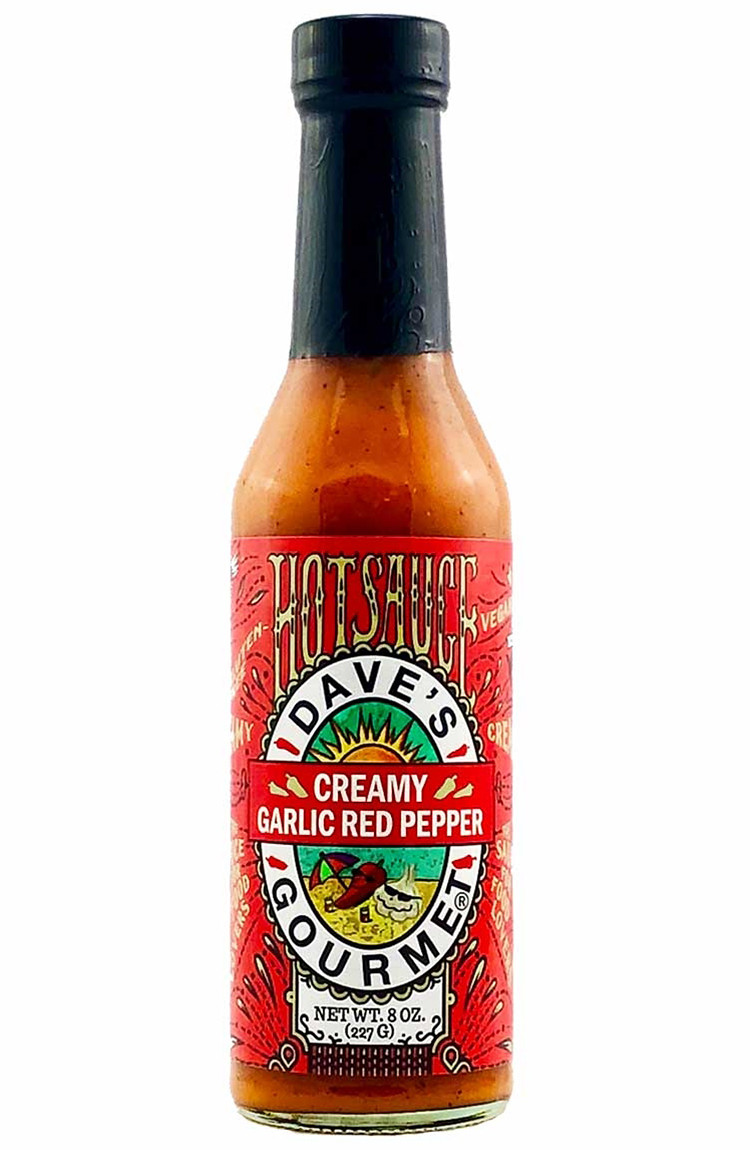 Dave's Gourmet Creamy Garlic Red Pepper Hot Sauce
