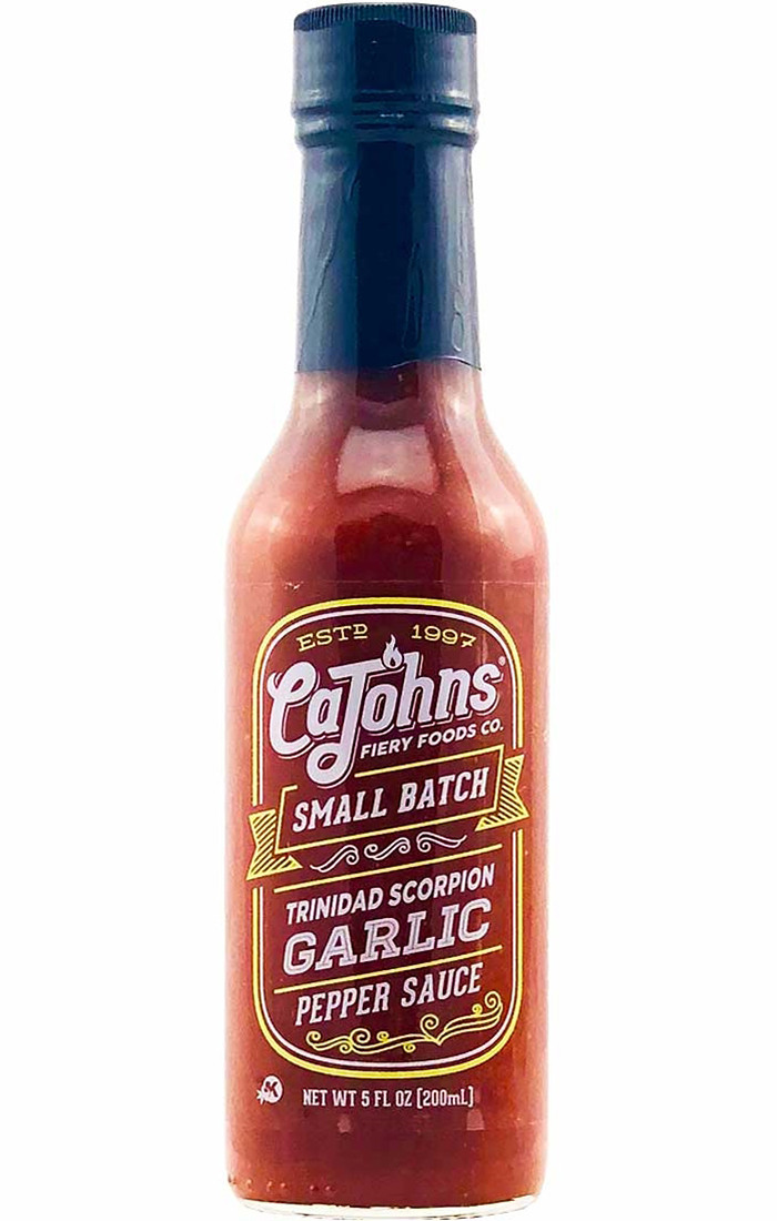Cajohn's Small Batch Trinidad Scorpion Garlic Pepper Sauce