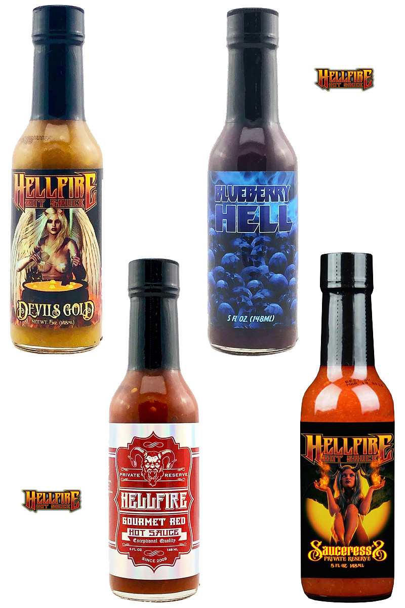 Hellfire Milder Hot Sauces Gift Set