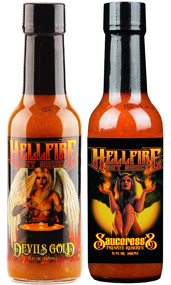 Hellfire Golden Queens Hot Sauces Set