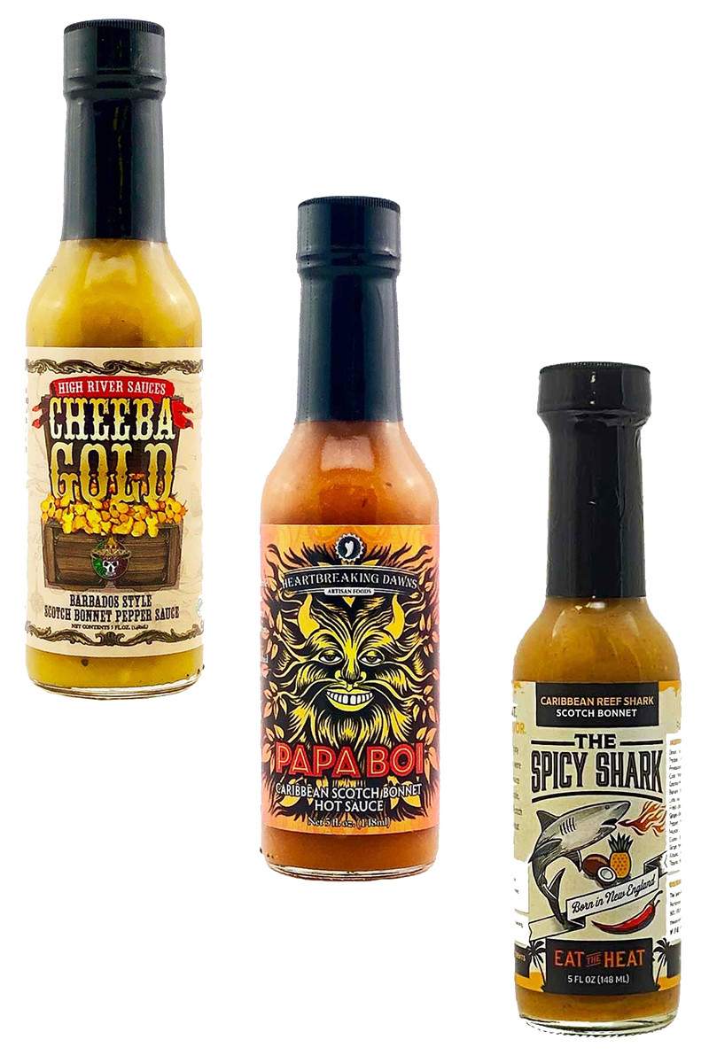 Scotch Bonnet Pepper Hot Sauces