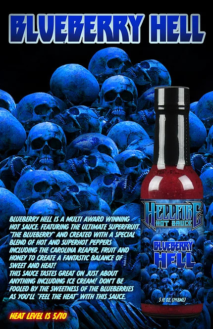 Hellfire Blueberry Hell Hot Sauce