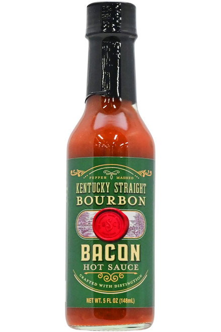 Kentucky Straight Bourbon Bacon Jalapeno Hot Sauce, 5oz.