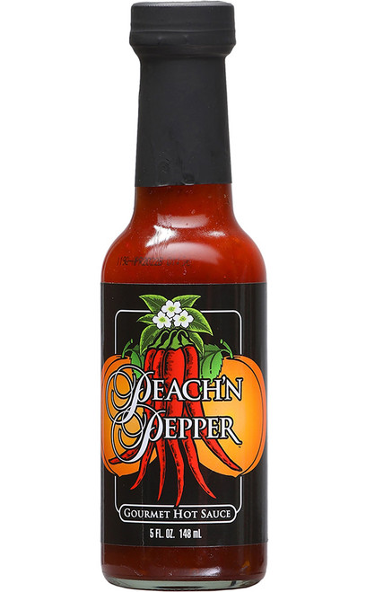 Peach N' Pepper Hot Sauce, 5oz.