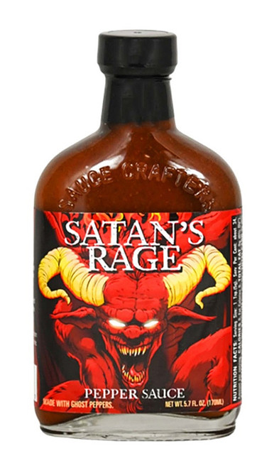 Satan's Rage Pepper Hot Sauce, 5.7oz.