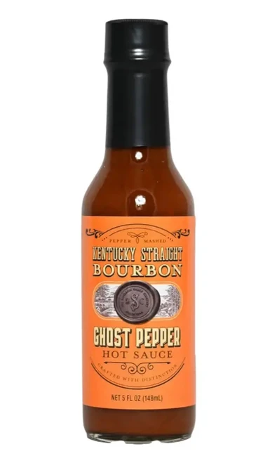 Kentucky Straight Bourbon Ghost Pepper Hot Sauce, 5oz.