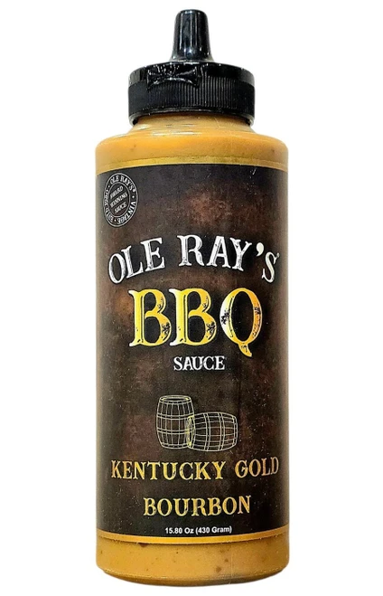 Ole Ray's Kentucky Gold Bourbon BBQ Sauce, 15.80oz.