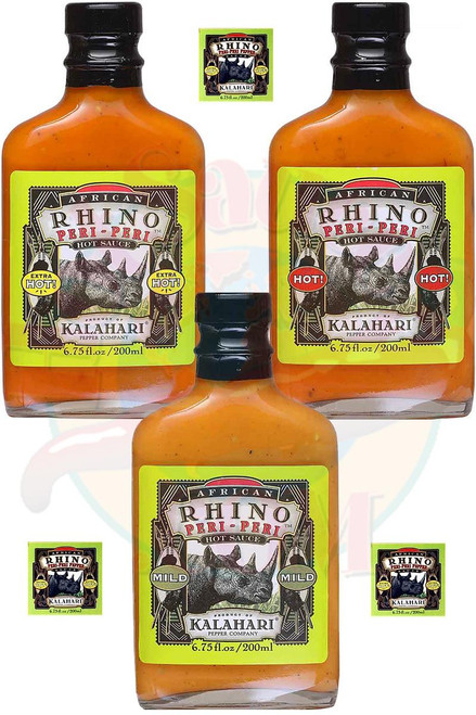 African Rhino Peri Peri Gift Set, 3/6.75oz.