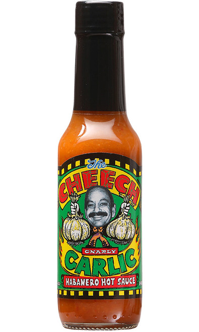 The Cheech Gnarly Garlic Habanero Hot Sauce, 5oz.