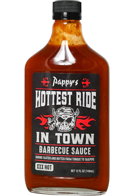 Pappy's Hottest Ride in Town BBQ Sauce, 12oz.