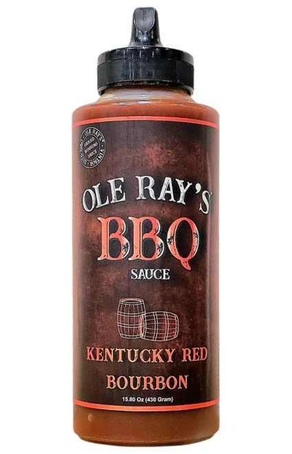 Ole Ray's Kentucky Red Bourbon BBQ Sauce, 15.80oz.