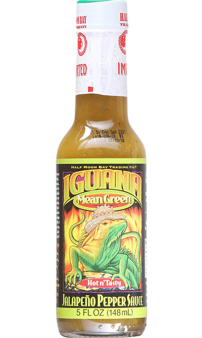 Iguana Mean Green Hot n' Tasty Jalapeno Pepper Sauce, 5oz.