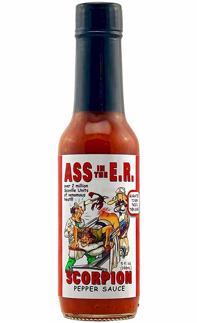 Ass in the E.R. Scorpion Pepper Sauce, 5oz.