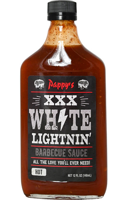 Pappy's XXX White Lightnin' BBQ Sauce, 12oz.