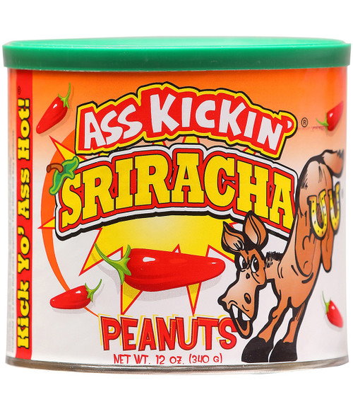 Ass Kickin Sriracha Peanuts, 12oz.