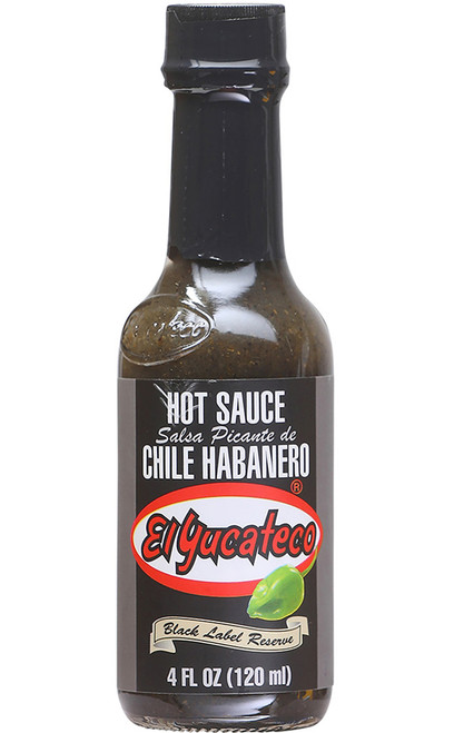 El Yucateco Black Label Reserve Chile Habanero, 4oz.