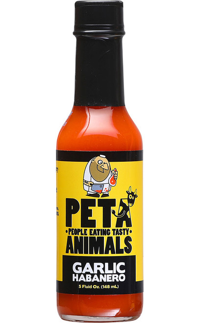 PETA Garlic Habanero Hot Sauce, 5oz.