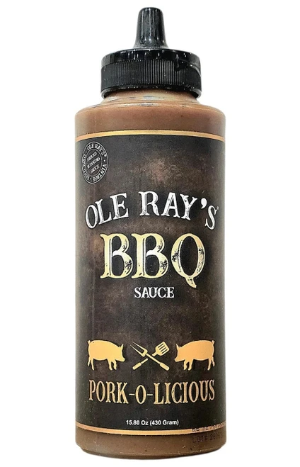Ole Ray's Pork-A-Licious Barbecue BBQ Sauce, 15.80oz.