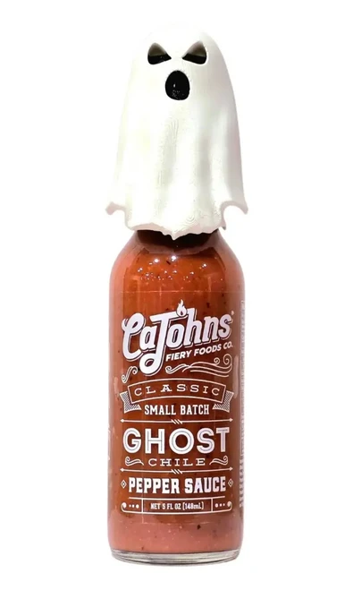 CaJohn's Classic Small Batch Ghost Head Chile Pepper Sauce, 5oz.