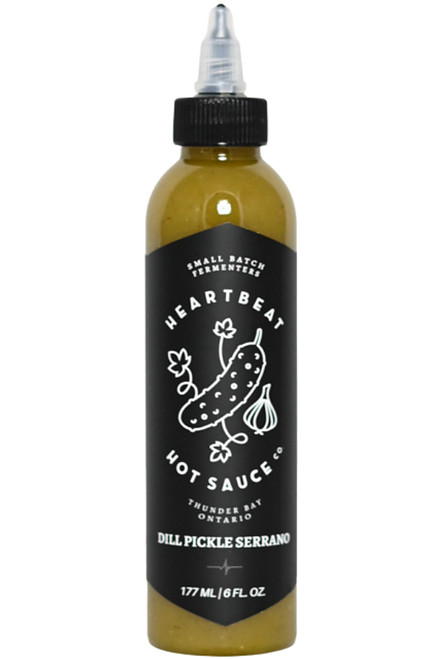 Heartbeat Dill Pickle Serrano Hot Sauce, 6oz.