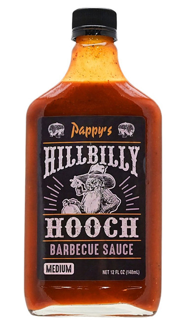 Pappy's Hillbilly Hooch BBQ Sauce, 12oz.