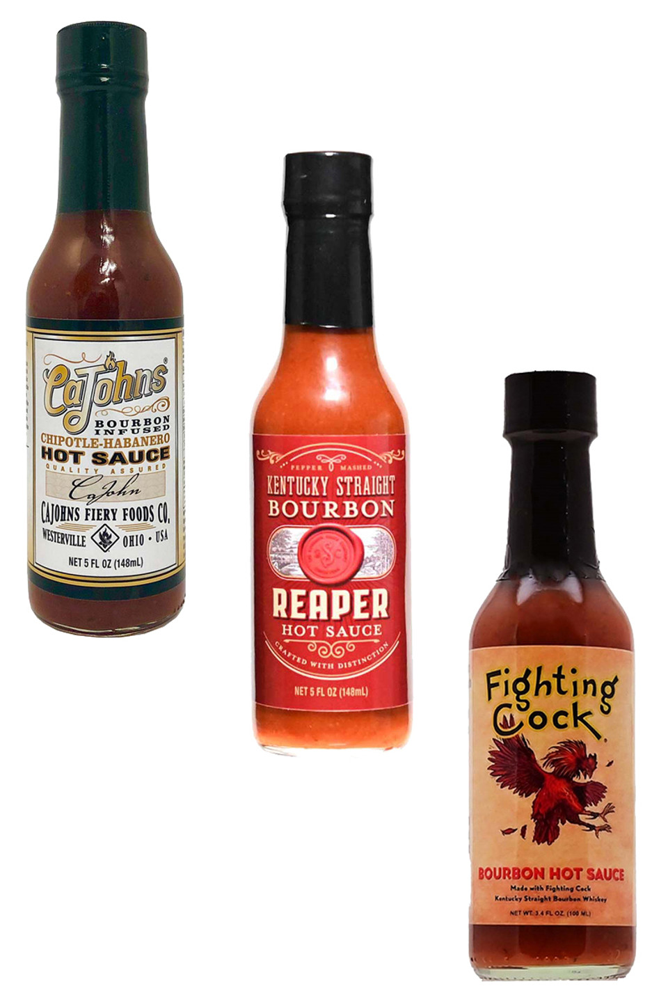 Best of Bourbon Infused Hot Sauces Gift Set