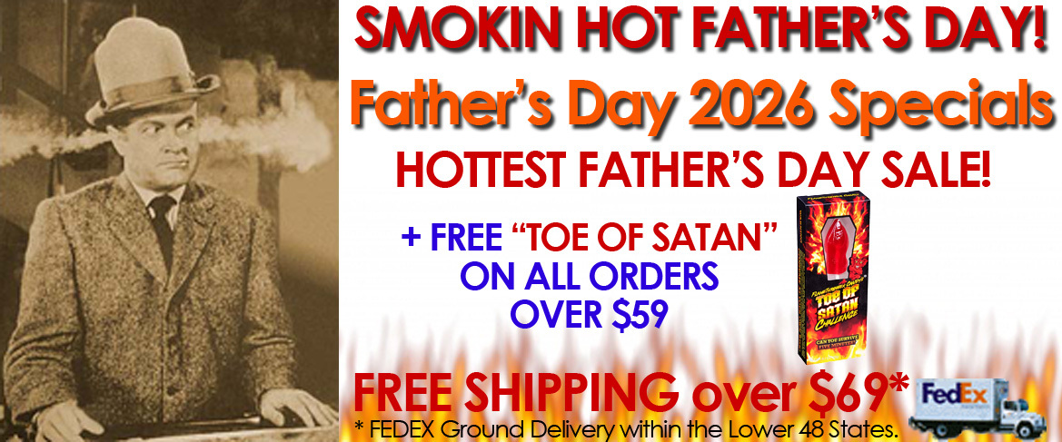 FATHER'S DAY HOT SAUCES SALE AT HOTSAUCE.COM - FREE SHIPPING AND FREE GIFT OVER $59!