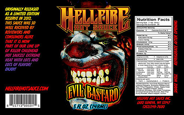 Hellfire Evil Bastard Hot Sauce