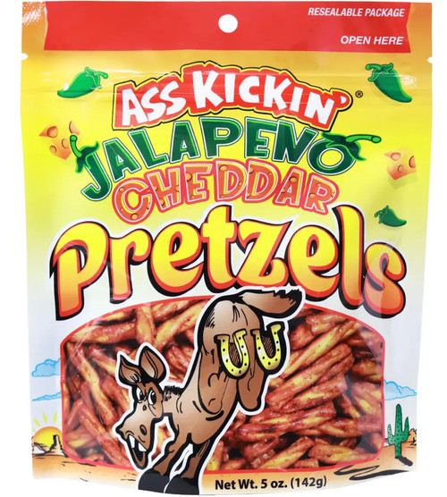 Ass Kickin Jalapeno Cheddar Pretzels