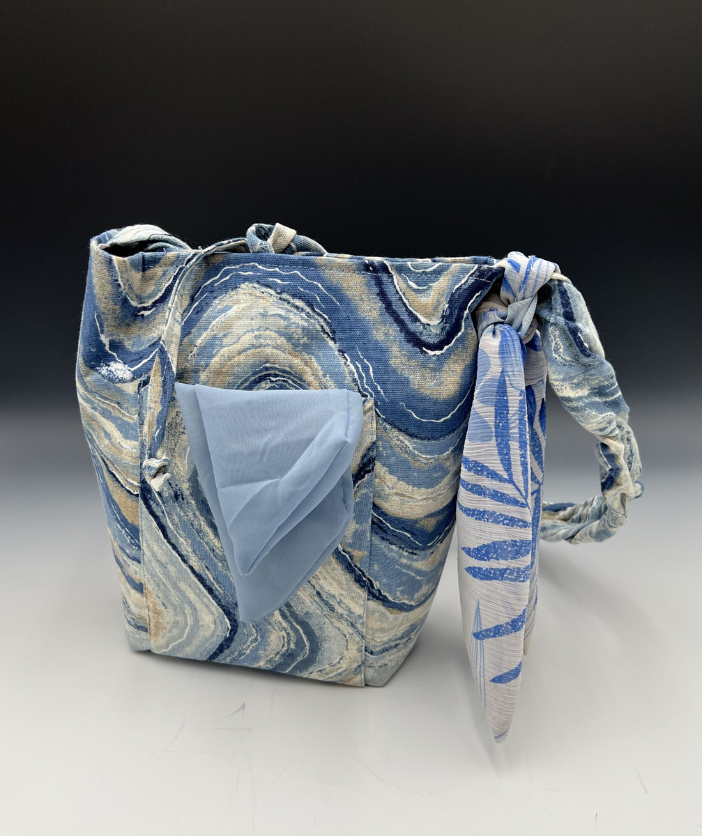 Purse - Shades of Blue Swirls