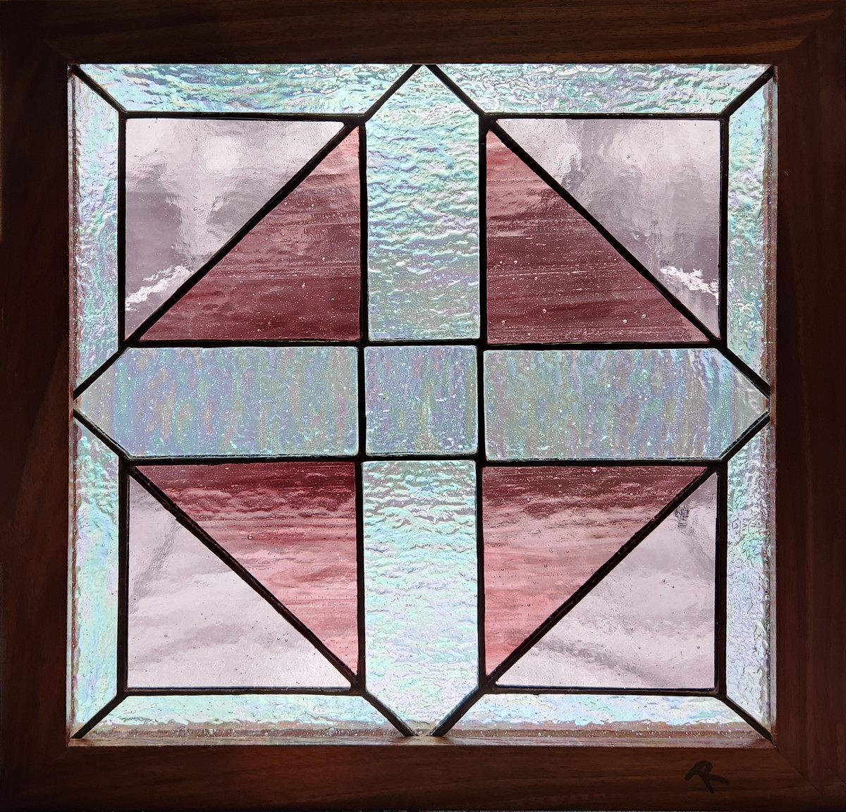 Quilt Square - Purple, Multi, Clear, Walnut