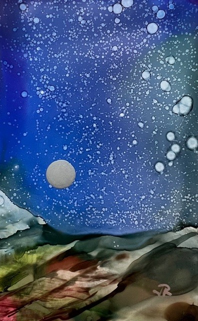 Alcohol Ink Dreamscape #868