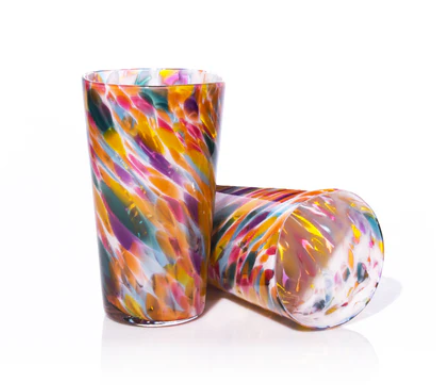 Pint Glass~Rainbow Mix