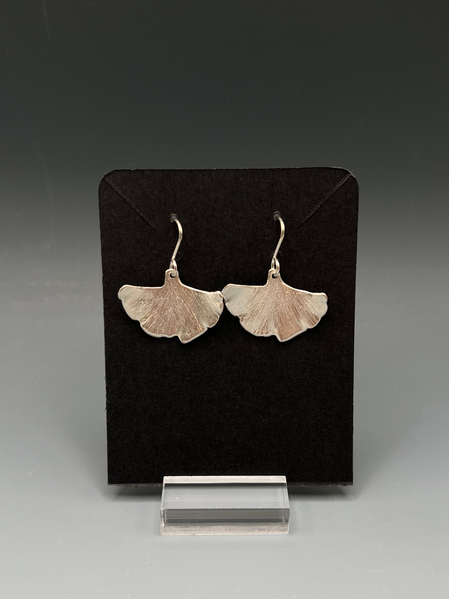 Earrings ~ Sterling Ginkgo