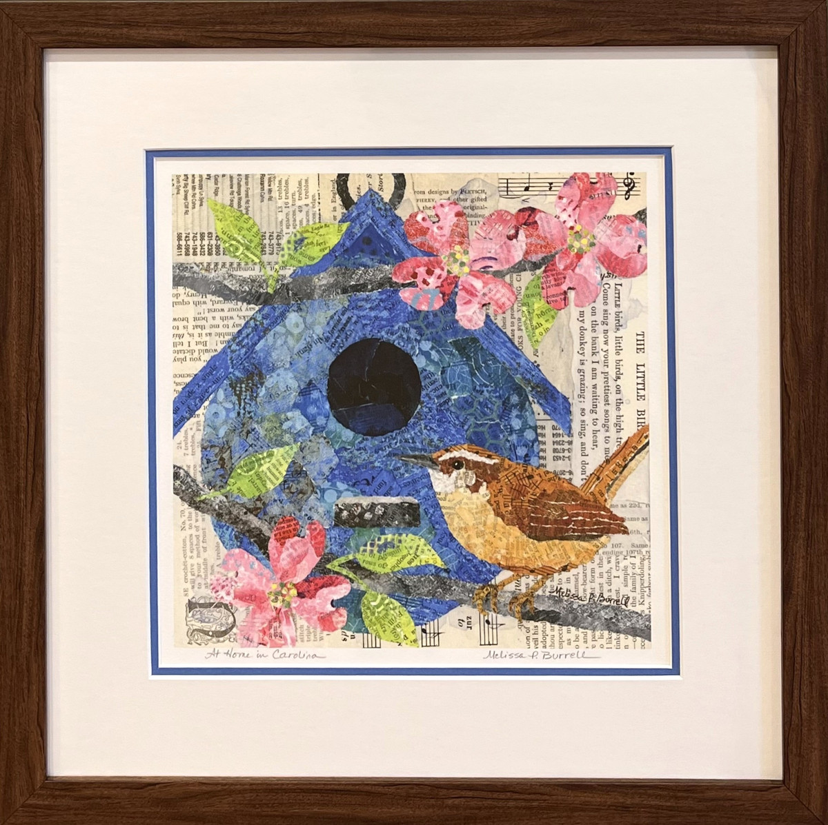 Framed Giclee ~ At Home in Carolina ~ walnut frame Framed Giclee ~ At Home in Carolina ~ walnut frame