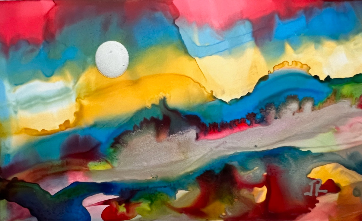 Alcohol Ink Dreamscape #896