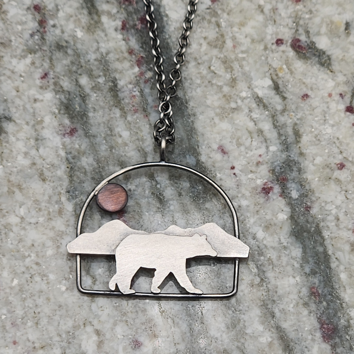 NK ~ Bear & Mtn. Scene D Shape