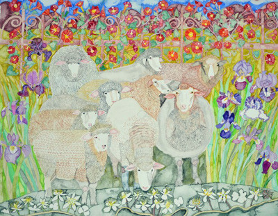 Sheep in the Iris