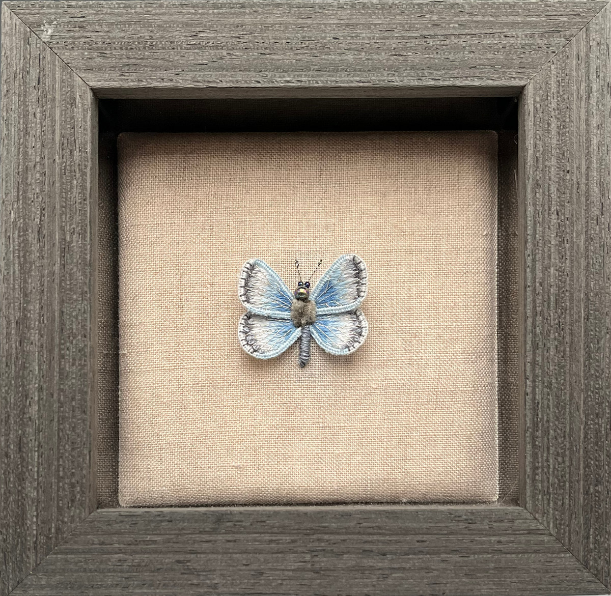Embroidered Blue Butterfly