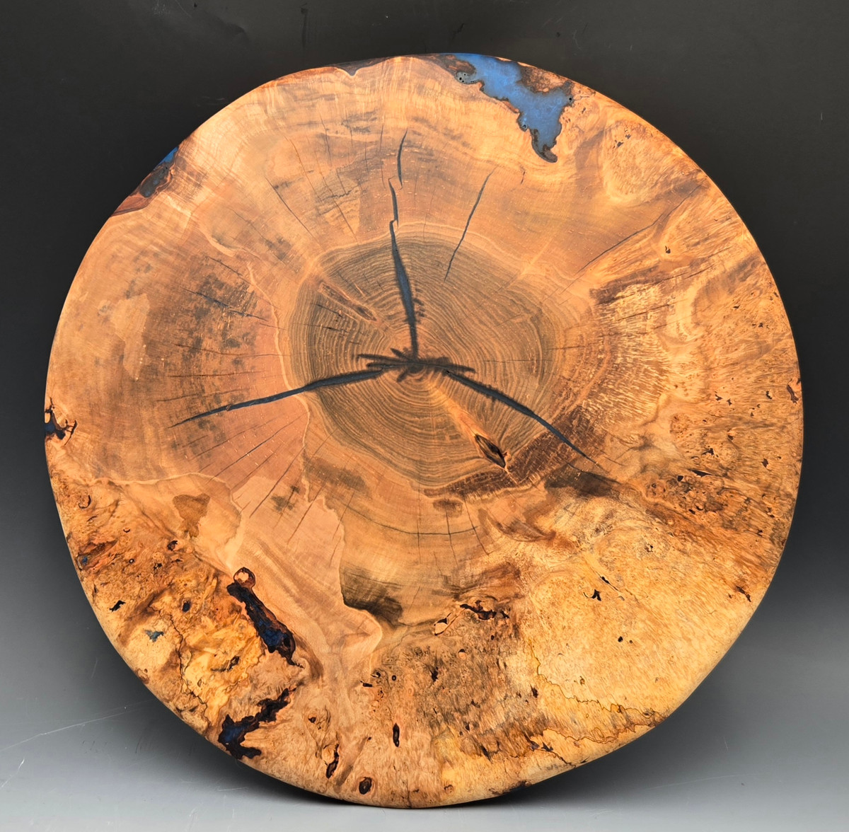 17" Black Walnut Lazy Susan