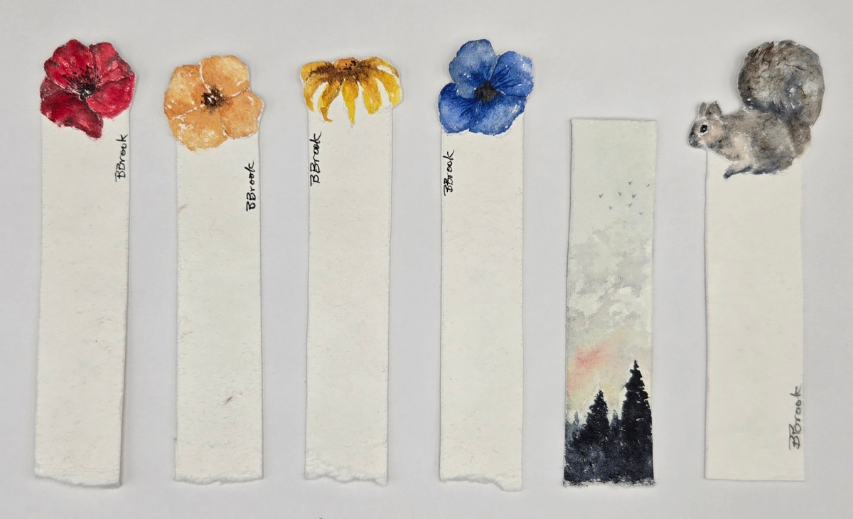 Watercolor Critter Bookmark