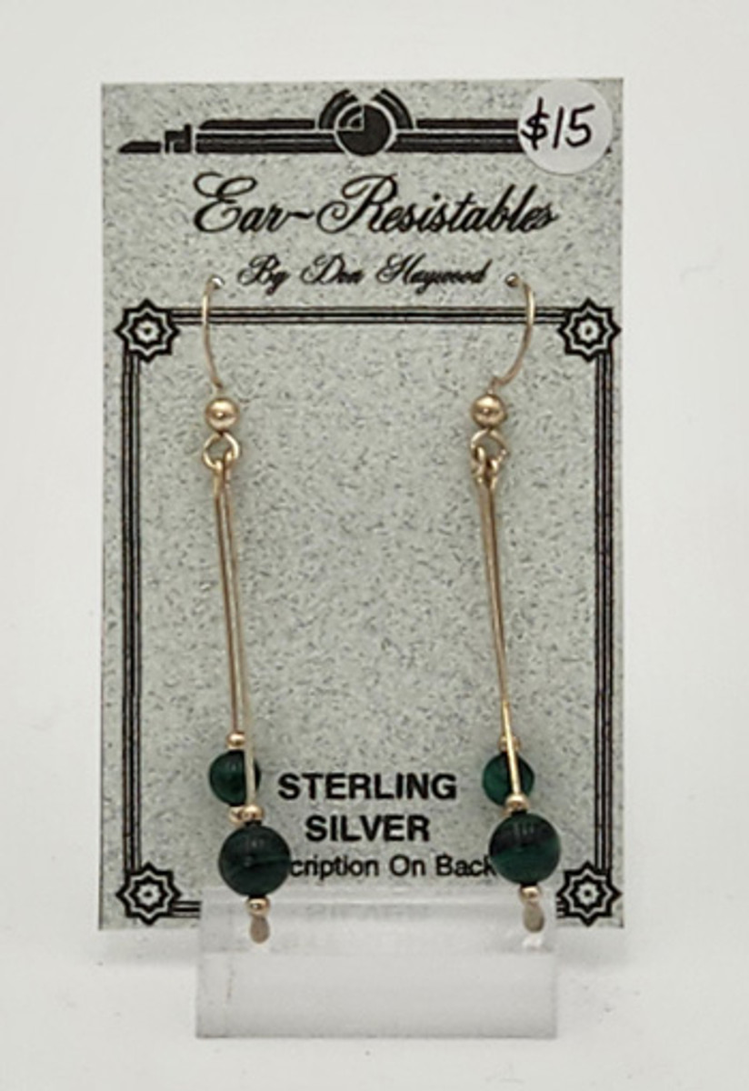 Earrings - 2 bead