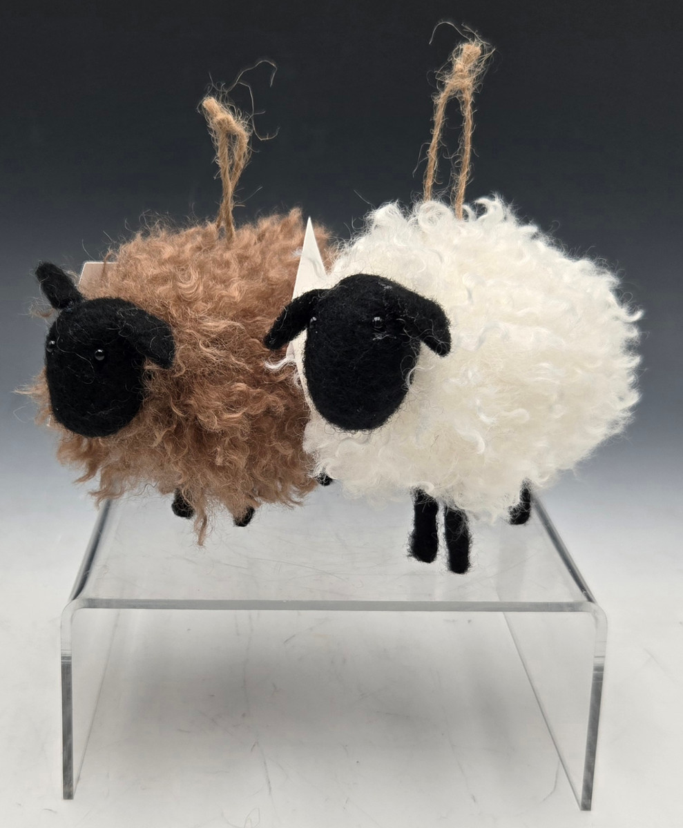 Felted Stick Leg Sheep